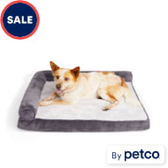 The Dog’s Bed Orthopaedic Dog Bed Medium Grey Plush 86x56x10cm Waterproof Memory Foam Dog Bed 