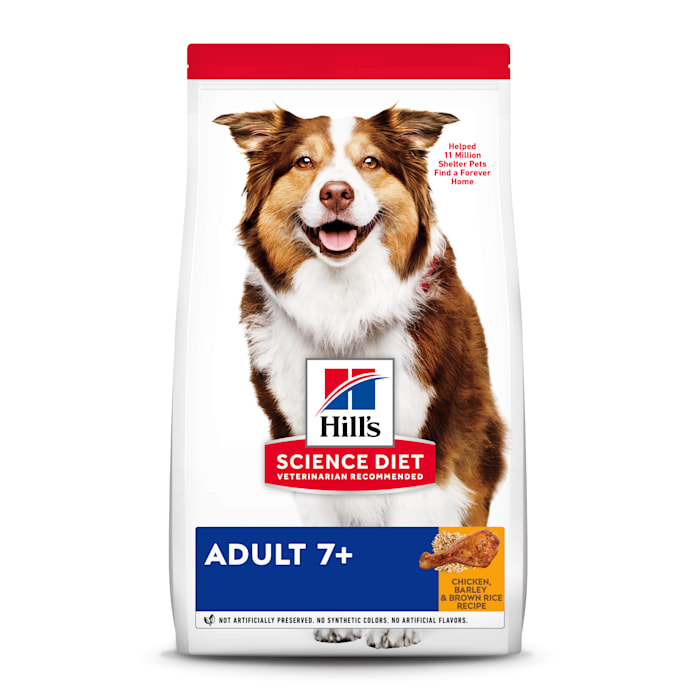 Photos - Dog Food Hills Hill's Hill's Science Diet Adult 7+ Chicken Meal, Barley & Brown Rice Reci 