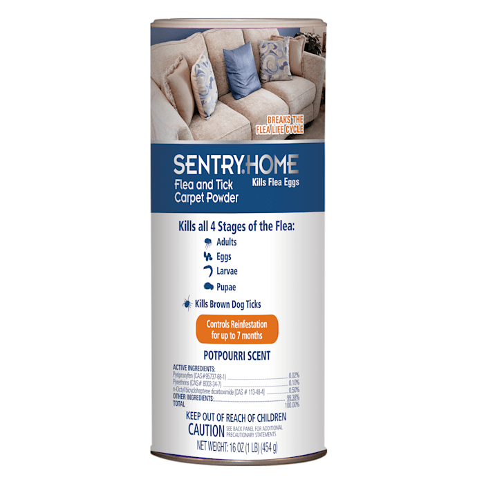 UPC 073091032359 product image for Sentry Home Flea & Tick Potpourri Scent Carpet Powder, 16 oz., 16 FZ | upcitemdb.com