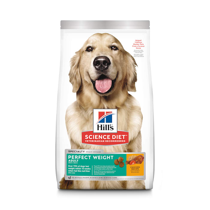 UPC 052742296609 product image for Hill's Science Diet Adult Perfect Weight Chicken Recipe Dry Dog Food, 15 lbs. | upcitemdb.com