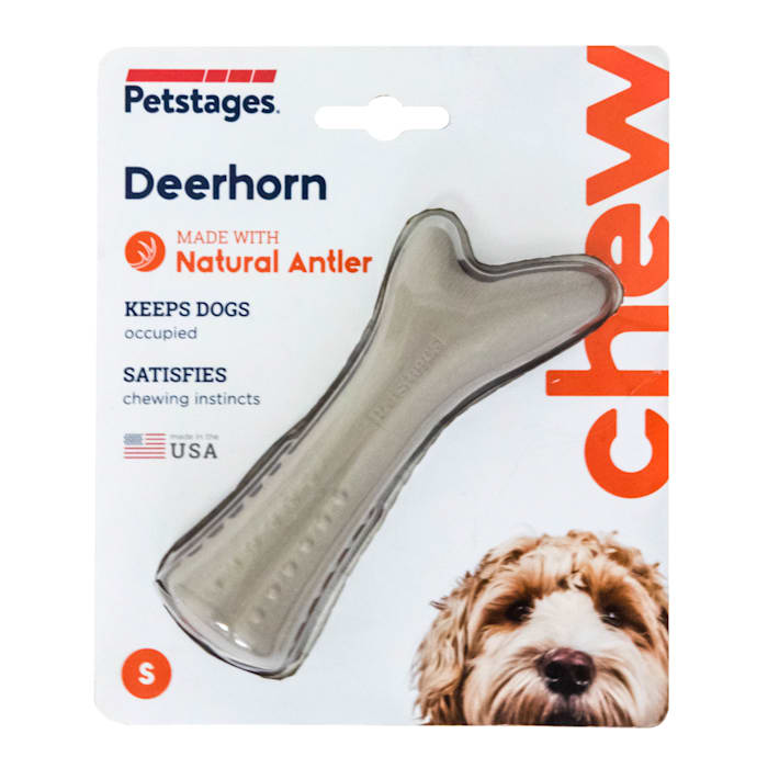 UPC 871864006688 product image for Petstages Deer Horn Dog Chew Toy, Small, White | upcitemdb.com