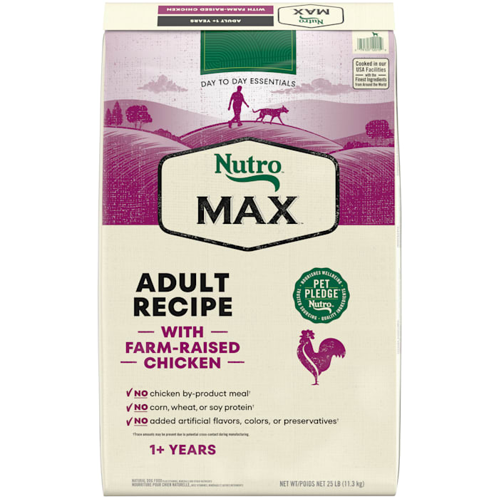 UPC 079105120159 product image for Nutro Max With Farm Raised Chicken Adult Recipe Dry Dog Food, 25 lbs. Bag | upcitemdb.com