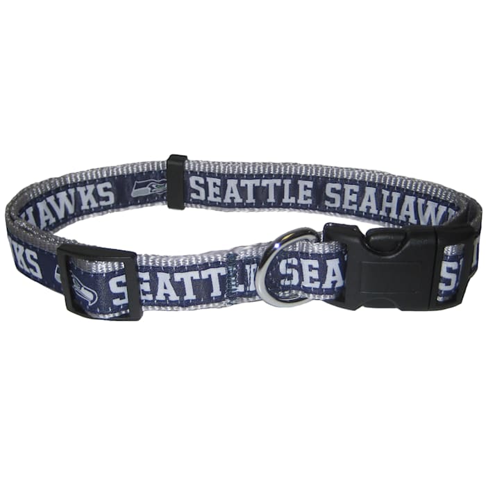 Pets First Seattle Seahawks NFL Dog Collar, Large, Multi-Color / Multi-Color -  SEA-3036-LG