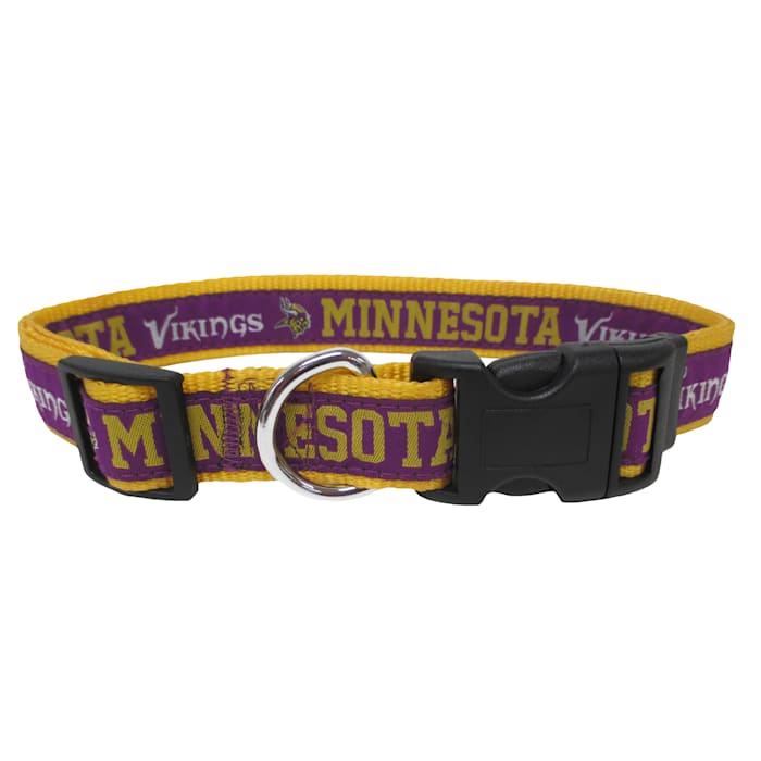 Pets First Minnesota Vikings NFL Dog Collar, Small, Multi-Color / Multi-Color -  MIN-3036-SM
