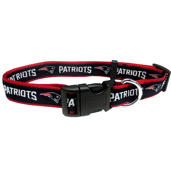 Pets First New England Patriots NFL Dog Collar, Medium, Multi-Color / Multi-Color -  NEP-3036-MD