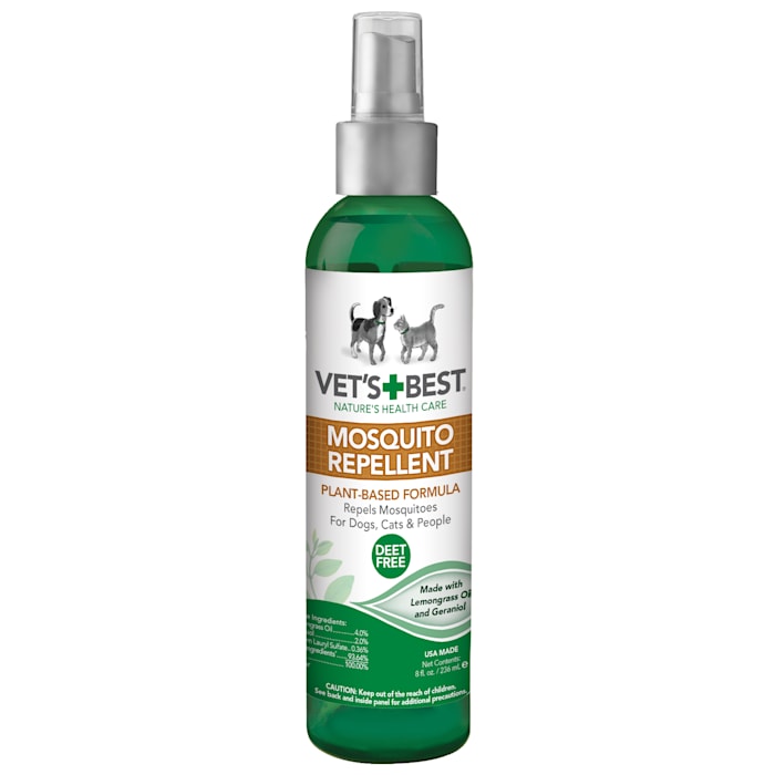 UPC 031658104758 product image for Vet's Best Mosquito Repellent Spray for Dogs & Cats, 8 fl. oz., 8 FZ | upcitemdb.com