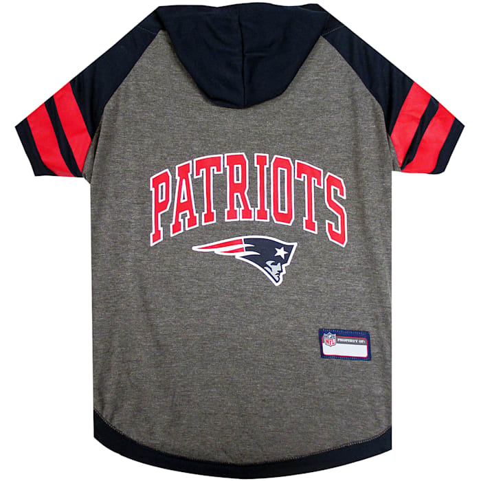 Pets First New England Patriots Hoodie Tee Shirt For Dogs, Small, Multi-Color -  NEP-4044-SM