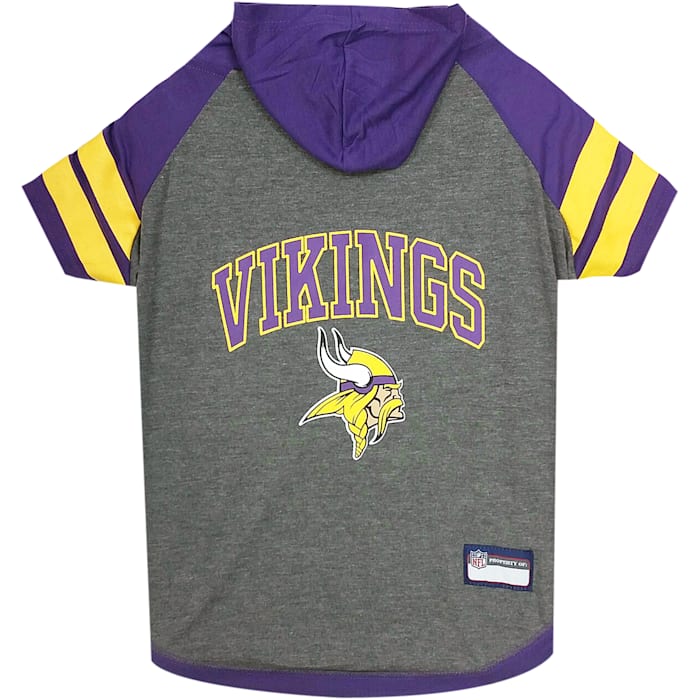 Pets First Minnesota Vikings Hoodie Tee Shirt For Dogs, X-Small, Multi-Color -  MIN-4044-XS