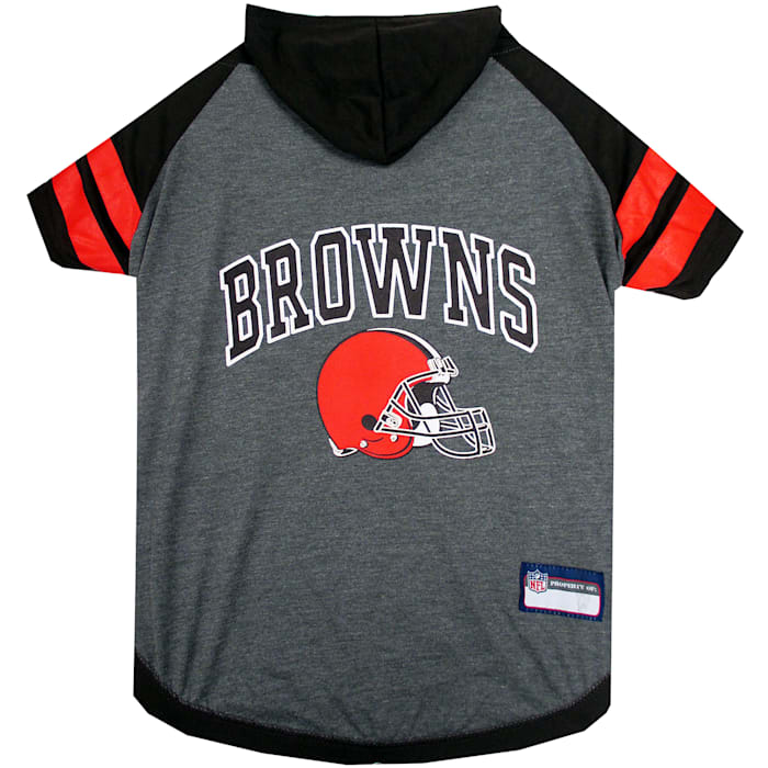Pets First Cleveland Browns Hoodie Tee Shirt For Dogs, Medium, Multi-Color -  CLE-4044-MD