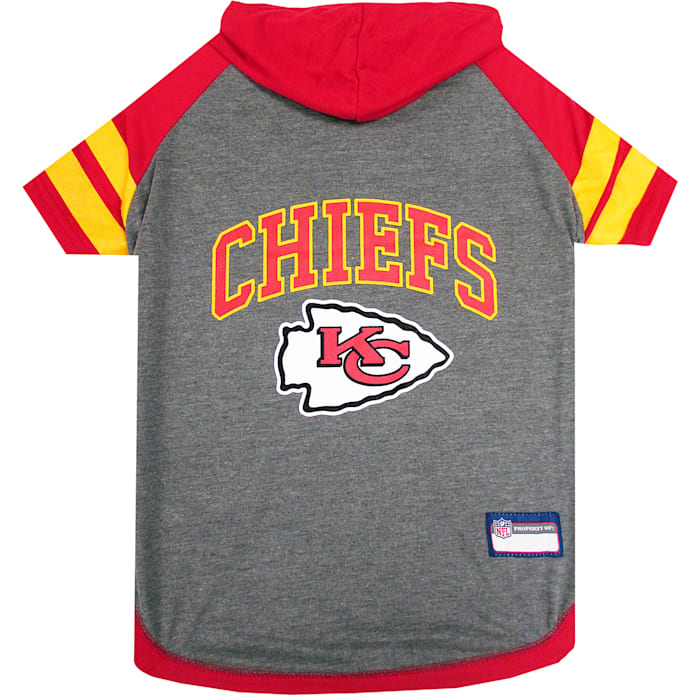 Pets First Kansas City Chiefs Hoodie Tee Shirt For Dogs, Small, Multi-Color -  KCC-4044-SM