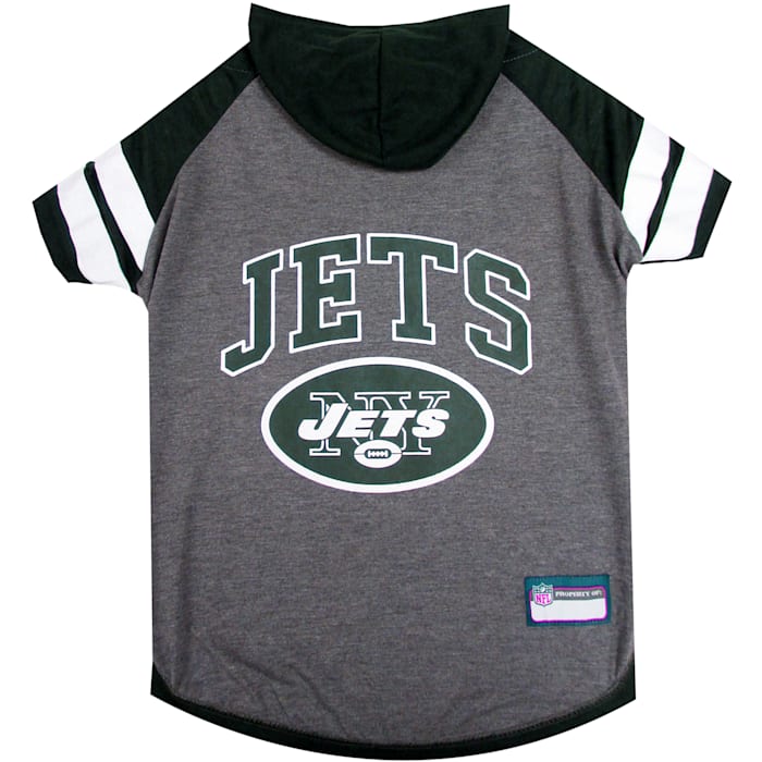 Pets First New York Jets Hoodie Tee Shirt For Dogs, Small, Multi-Color -  NYJ-4044-SM