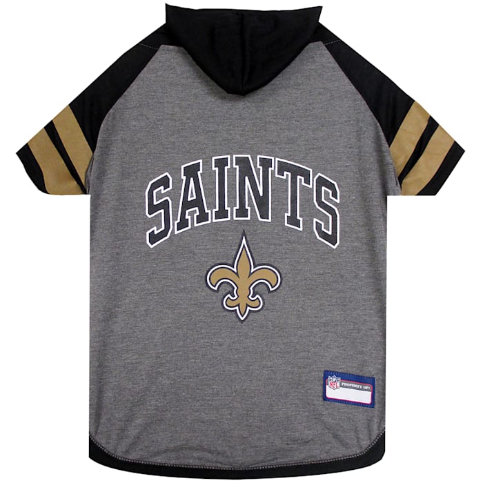 Pets First New Orleans Saints Hoodie Tee Shirt for Dogs, X-Small, Multi-Color -  NOS-4044-XS