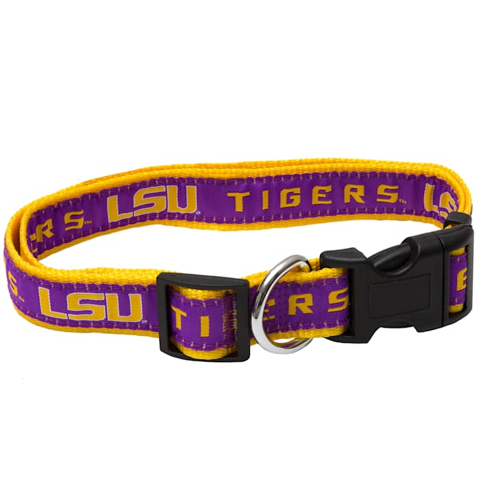 Pets First LSU Tigers NCAA Dog Collar, Small, Purple -  LSU-3036-SM