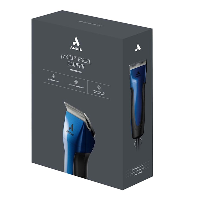 Andis Excel 5 Speed Detachable Blade Clipper Blue, .8 LBS -  68515
