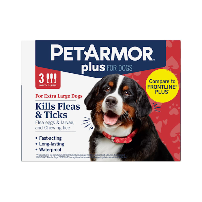 PetArmor Plus Flea and Tick Topical Treatment for Dogs - 89-132lbs - 3 Month Supply