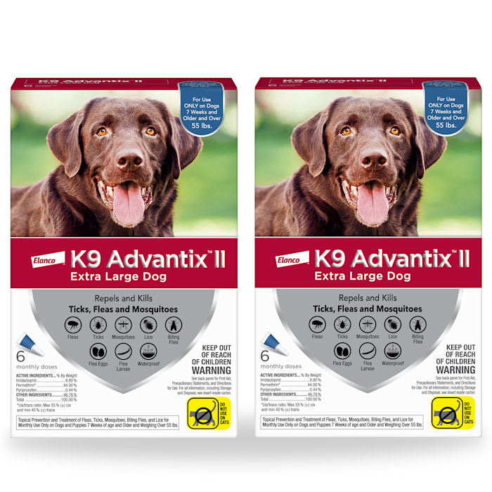 K9 Advantix II Bayer Topical Extra Large Dog Flea & Tick Treatment, 2 Packs of 6, 12 CT -  81520429KIT