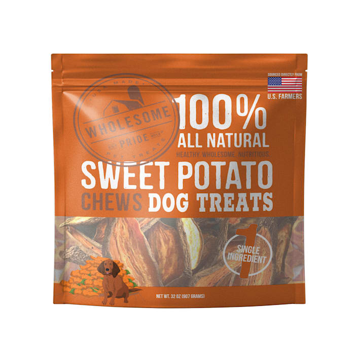 Wholesome Pride Sweet Potato Chews Chewy Dog Treats - 32oz