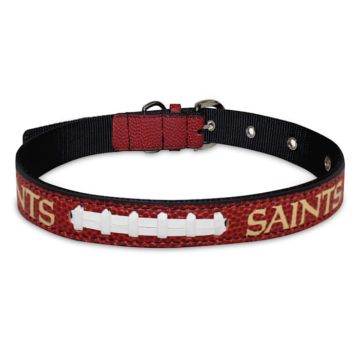 Pets First New Orleans Saints Signature Pro Dog Collar, Small, Brown -  NOS-3081-SM