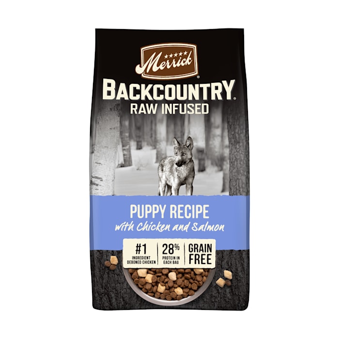 Photos - Dog Food Merrick Backcountry Freeze Dried Raw Infused Grain Free Puppy Reci 