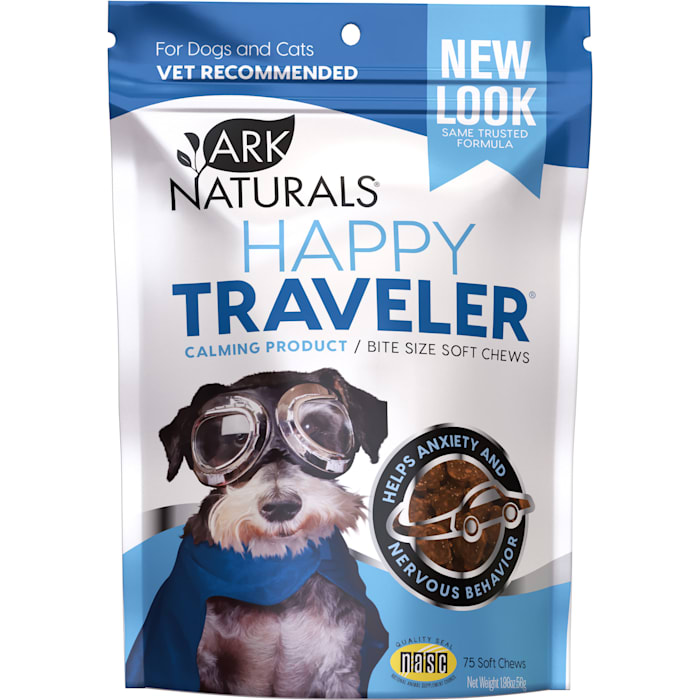 Ark Naturals Happy Traveler Dog And Cat Soft Chews; 75 Count