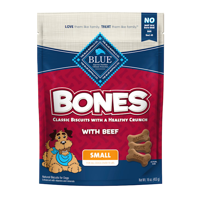 UPC 840243141760 product image for Blue Buffalo Bones Natural Crunchy Beef Flavor Small Dog Biscuits, 16 oz. | upcitemdb.com