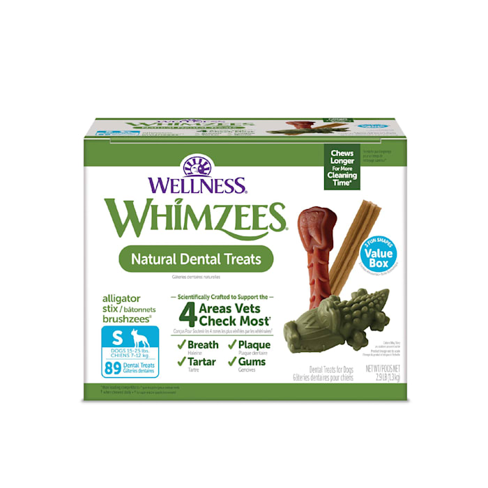 WHIMZEES Small Natural Dental Value Box Dog Treats  89 count