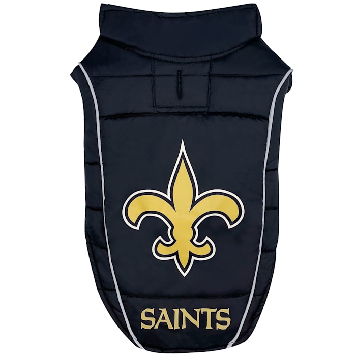 Pets First New Orleans Saints Puffer Vest for Dogs, Small -  NOS-4081-SM