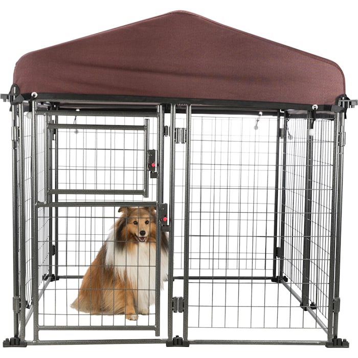 EAN 4011905392110 product image for TRIXIE Deluxe Outdoor Dog Kennel with Cover and Secure Lock, 48