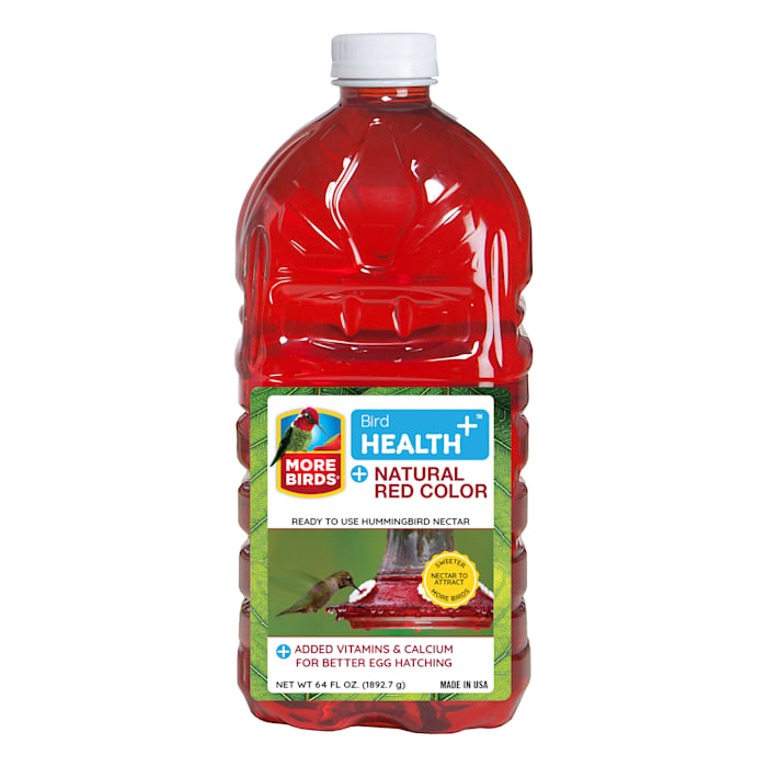 UPC 815562007004 product image for More Birds Bird Health Plus Natural Red Ready-to-Use Hummingbird Nectar, 64 fl.  | upcitemdb.com