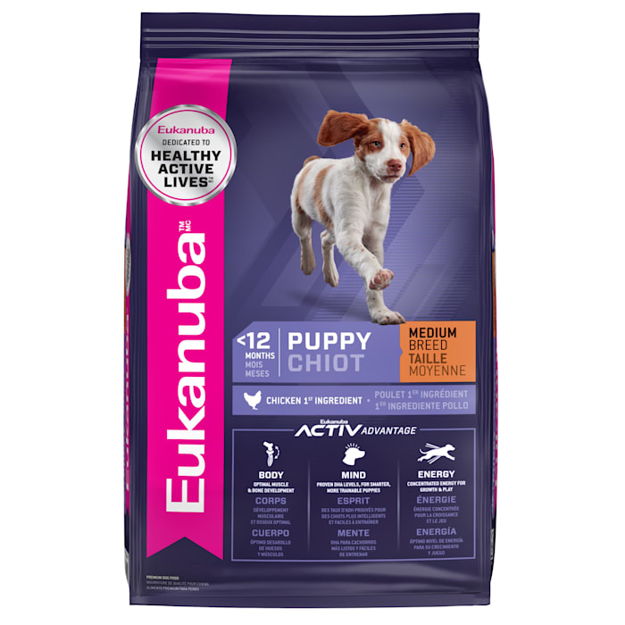 Eukanuba Puppy Medium Breed Dry Dog Food, 30 lbs.