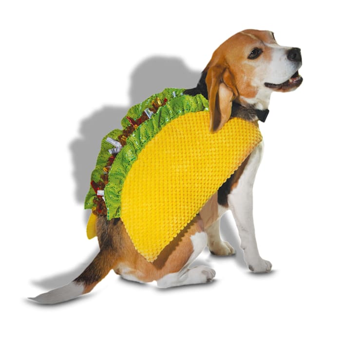 Get the best deal on a Bootique Taco Costume for Dogs & Cats, X-Large, Multi-Color