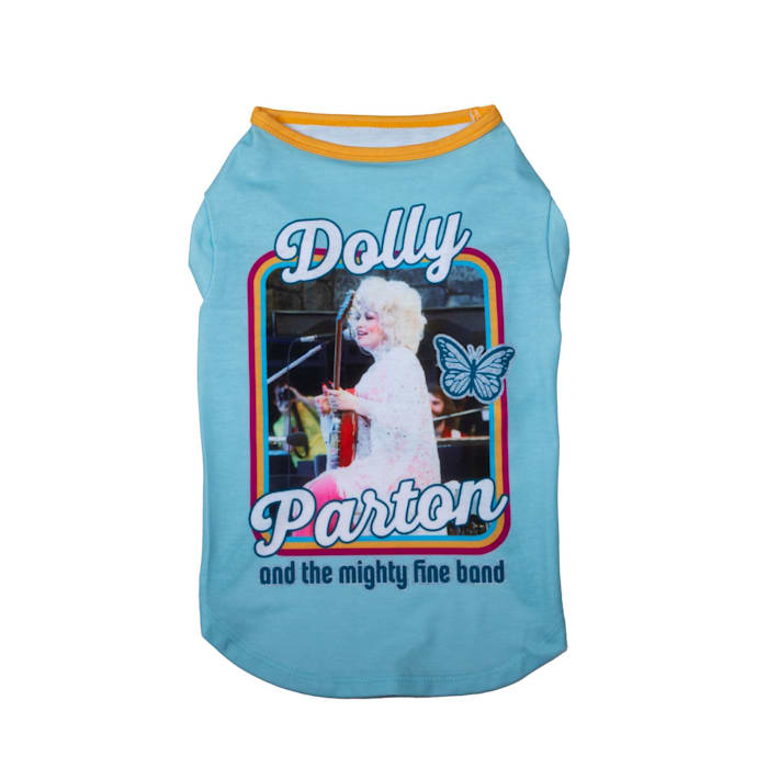 Doggy Parton Dolly & the Band Dog T-Shirt  Blue  XS