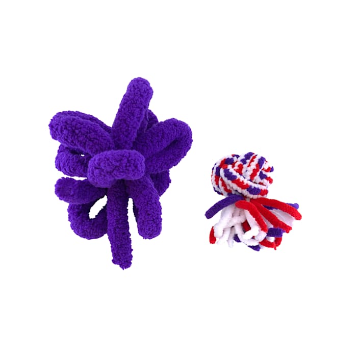 UPC 035585459479 product image for KONG Red & Purple Active Rope Cat Toy, Pack of 2, One Size Fits All, Red / Purpl | upcitemdb.com