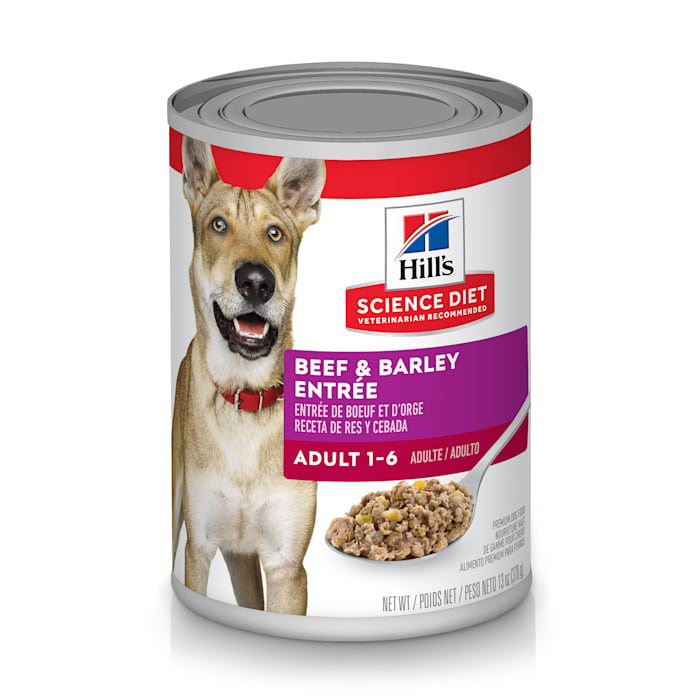 Photos - Dog Food Hills Hill's Hill's Science Diet Adult Beef & Barley Entree Canned , 13 