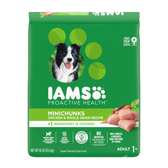 Iams Proactive Health Minichunks Dry Dog Food With Real Chicken And Whole Grains  30 Lb. Bag