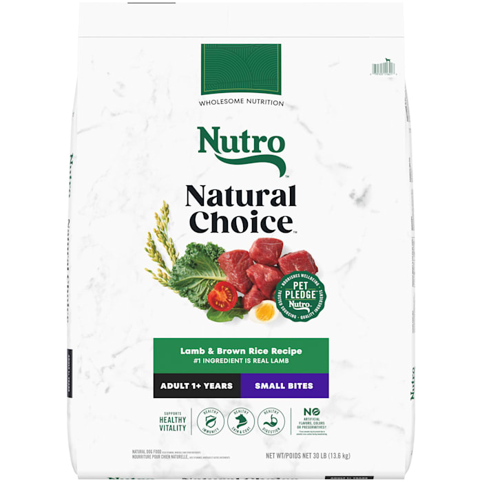 Nutro Natural Choice Small Bites Adult Dry Dog Food  Lamb And Brown Rice Recipe  30 Lbs.(BB Mar 23 2026)