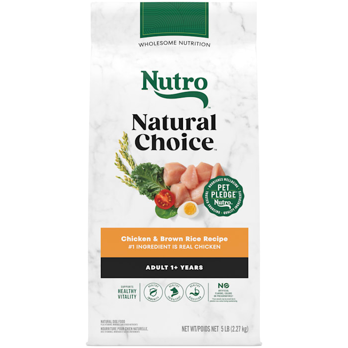 (Best By Dec 19 2025) Nutro Natural Choice Chicken & Brown Rice Dry Dog Food for Adult Dog  5 lb. Bag
