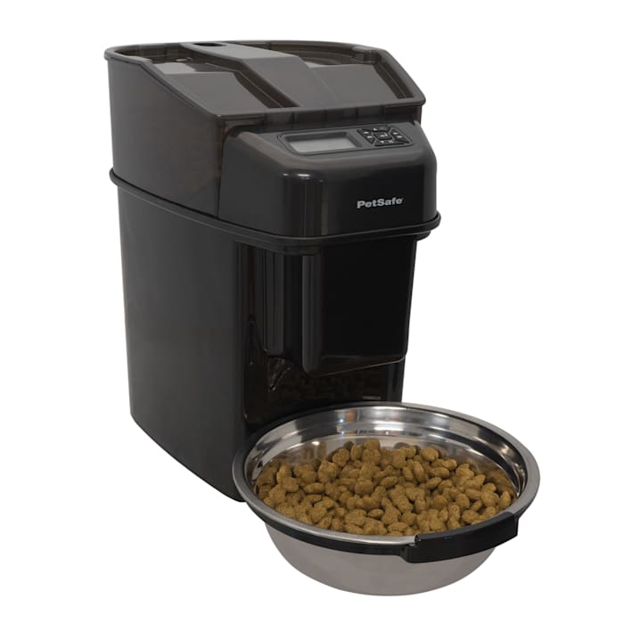 petsafe healthy automated pet feeder for cats and dogs - black