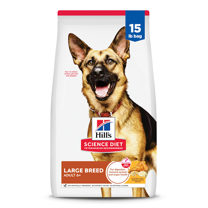 BBD: 05/2026 Hill's Science Diet Senior 6+ Large Breed Chicken Meal, Barley & Brown Rice Recipe Dry Dog Food, 15 lb bag