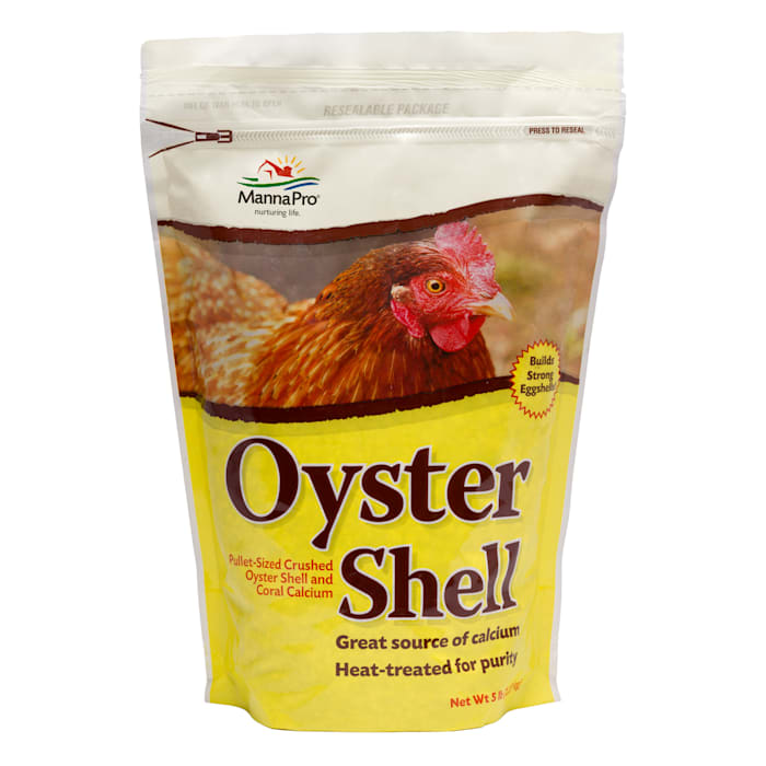Manna Pro Crushed Oyster Shell | Egg Laying Chickens | 5 lb