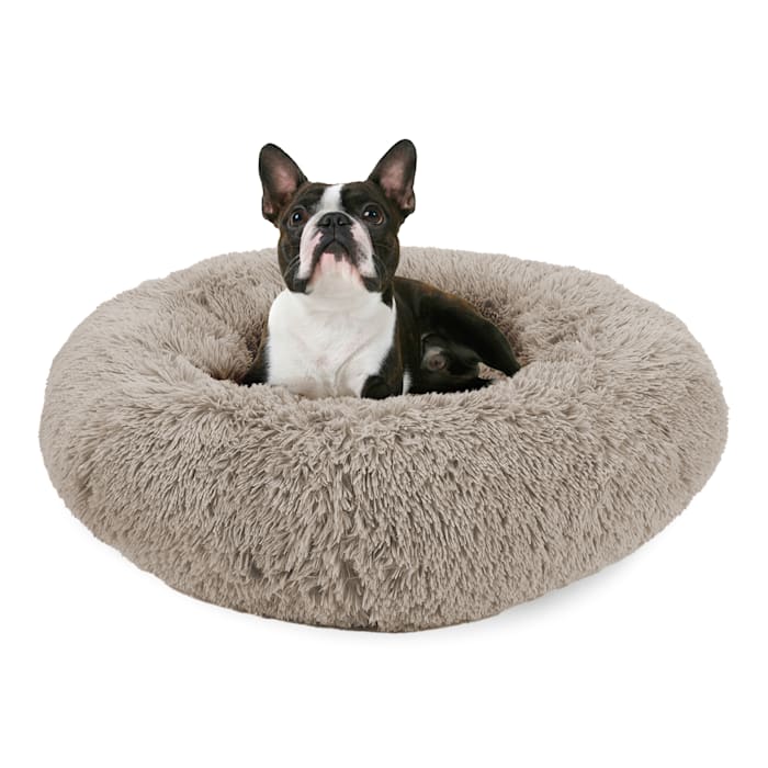 Canine Creations Donut Round Dog Bed - M - Taupe