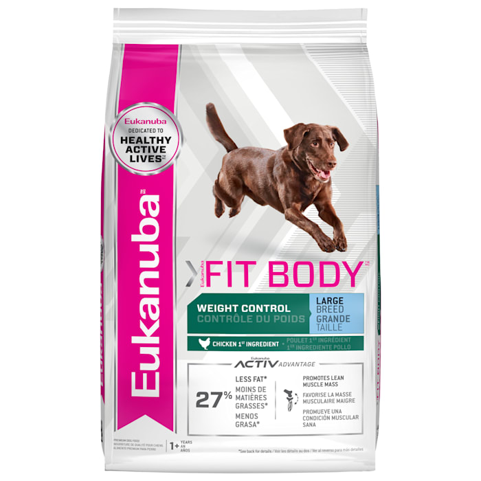 Eukanuba Fit Body Weight Control Large Breed Dry Dog Food, 28 lbs.