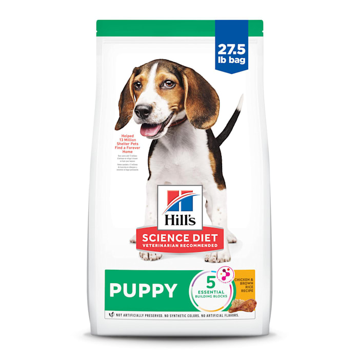 (best before 04/2026) Hill's Science Diet Chicken & Brown Rice Recipe Dry Puppy Food, 27.5 lbs.