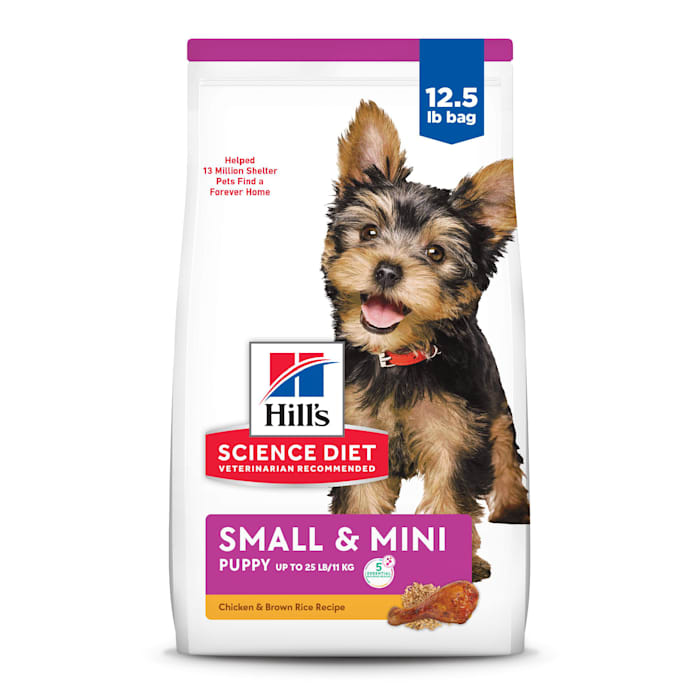 (BBD:05/26)Hill's Science Diet Small & Mini Chicken Meal & Brown Rice Recipe Dry Dog Food, 12.5 lbs.