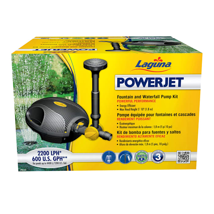 Laguna PowerJet 600 Fountain/Waterfall Pump Kit - Ponds Up to 1200 Gallons