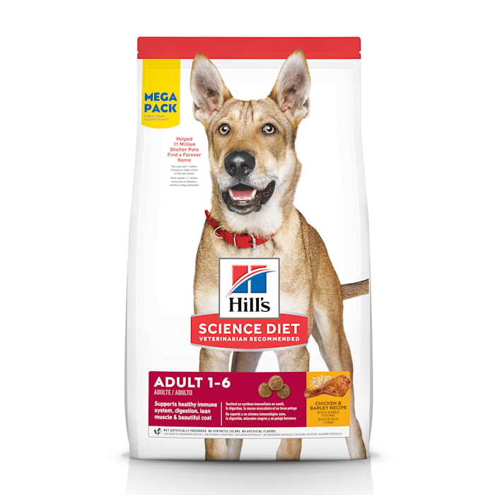 Hill s Science Diet 605516 Adult Chicken & Barley Recipe Mega Pack - 45 lb.