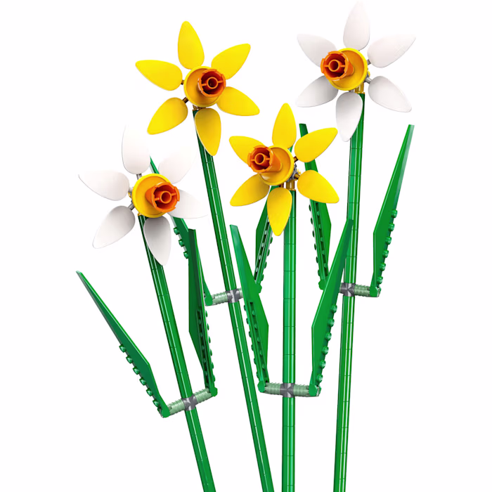 LEGO - Daffodils Celebration Gift, Yellow and White Daffodil Room Decor 40747