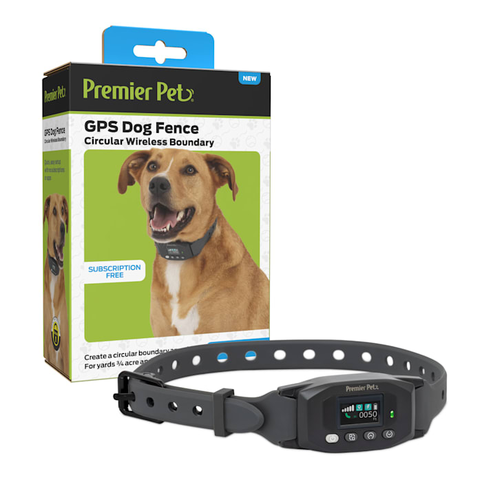premier pet gps fence dog collar, black