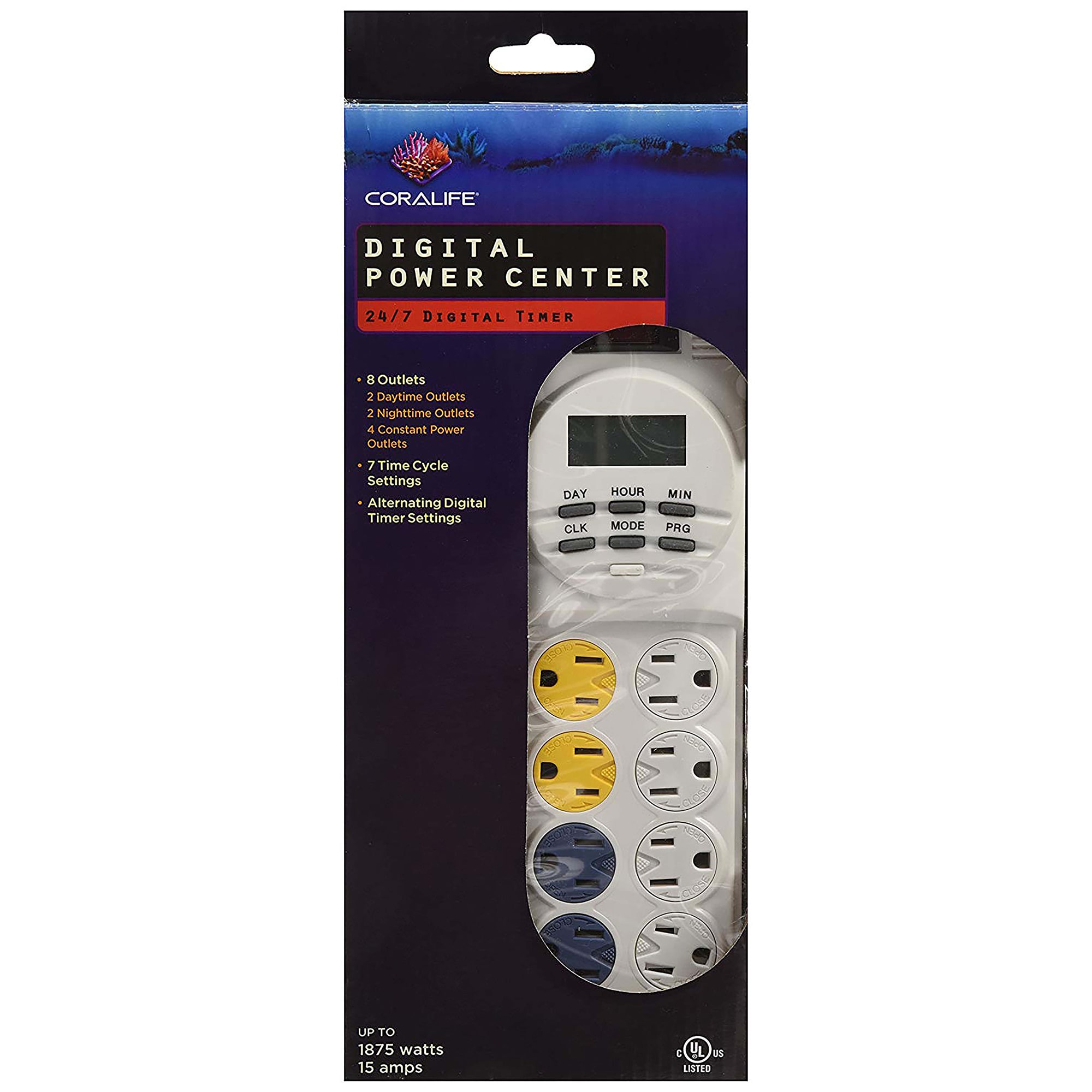 ESU Coralife Aqualight Digital Power Center, 10.25" L X 3" W X 1.5" H