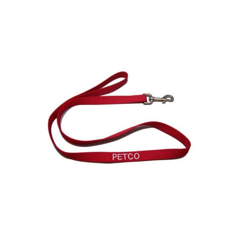 Dickens Closet 3/4 Personalized Nylon Lead in Red, Medium